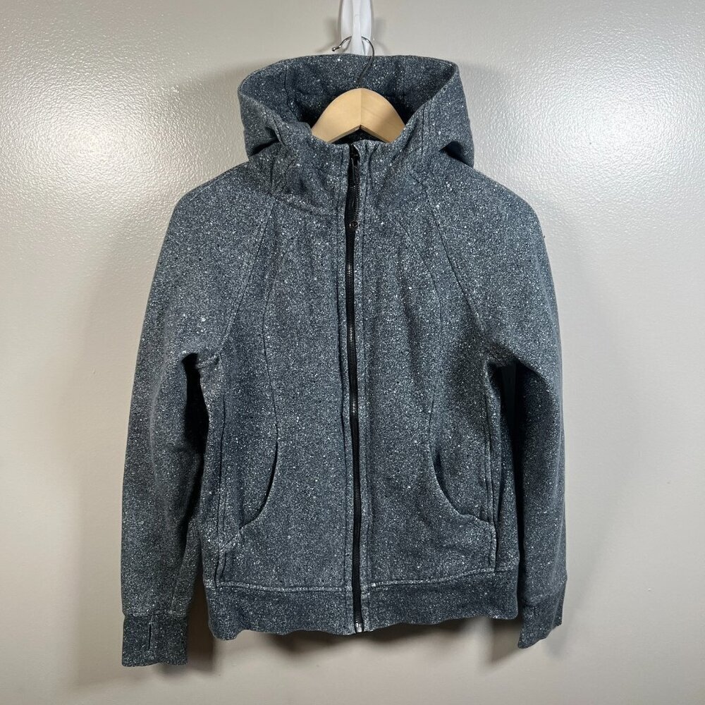 Lululemon Scuba Hoodie Sweatshirt Size 10 Cotton Fleece Luminesce Splatter